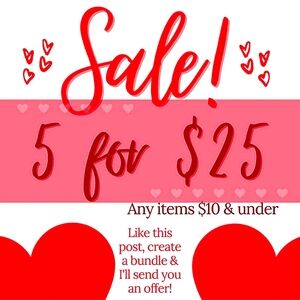 Bundle Sale Promotion 5 For $25